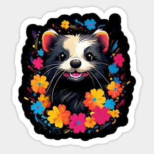 Ferret Happiness Sticker